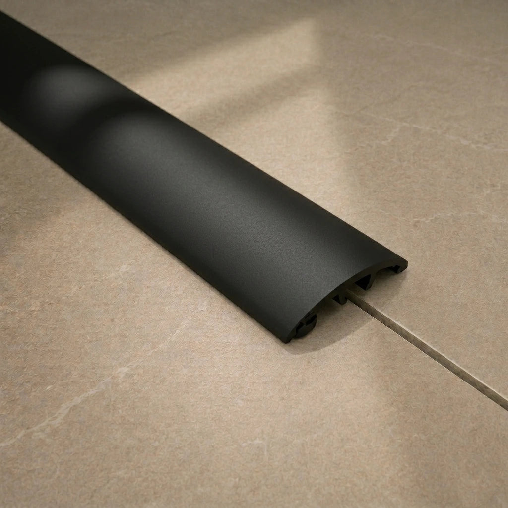 Anodised Aluminium Door Threshold Strip in Black color